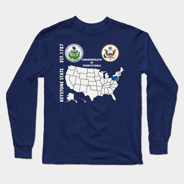 Commonwealth of Pennsylvania Long Sleeve T-Shirt by NTFGP